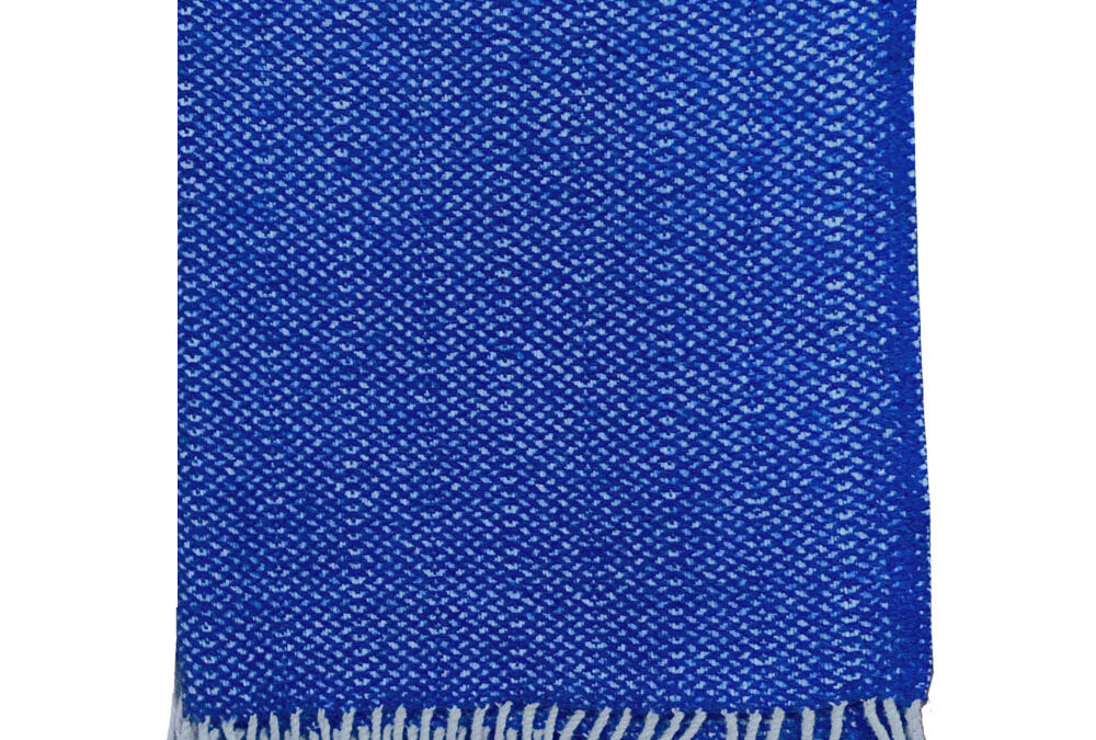 Malagoon Recycled Wool Throw – Rhinestone Blue