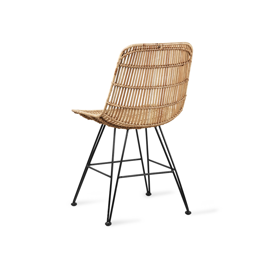 Verplicht Over instelling Uil HKLIVING Rattan Dining Chair - Natural - Design-Fabriek