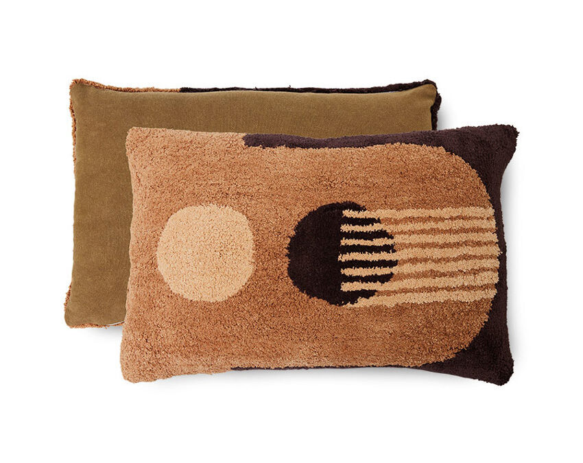 HKLIVING Tufted Graphic Cushion – Bark