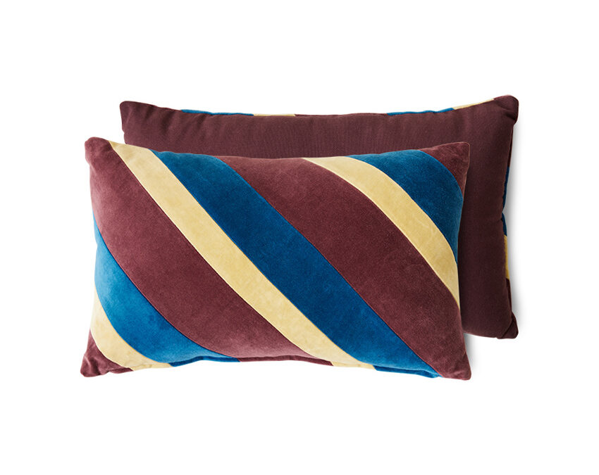 HKLIVING Striped Velvet Kussen – Speakeasy