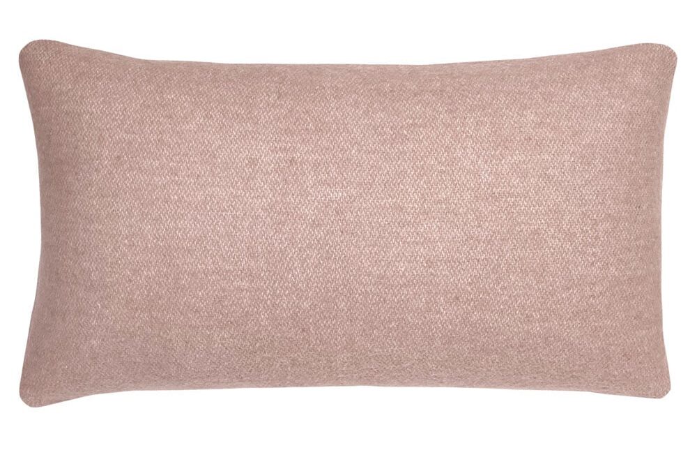 Malagoon Wool Rectangle Cushion – Misty Pink