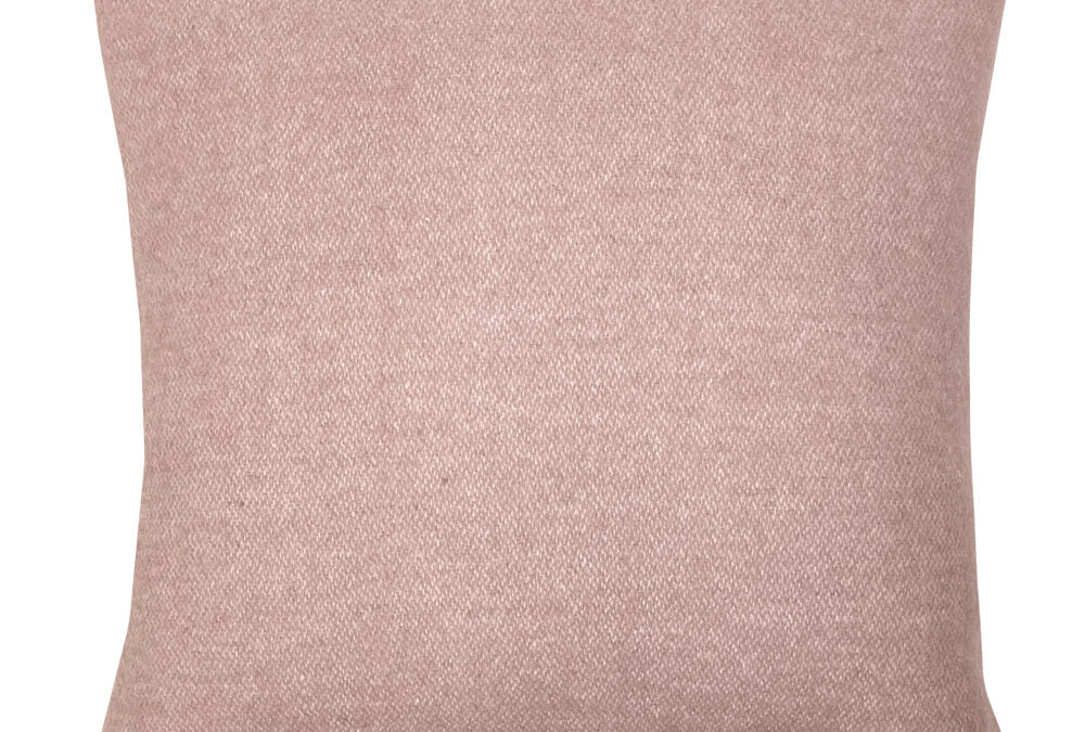 Malagoon Wool Square Cushion – Misty Pink