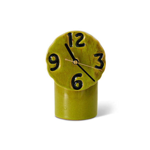 HKLIVING Retro Ceramic Clock - Olive