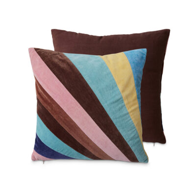 HKLIVING Striped Velvet Kussen - Eventide